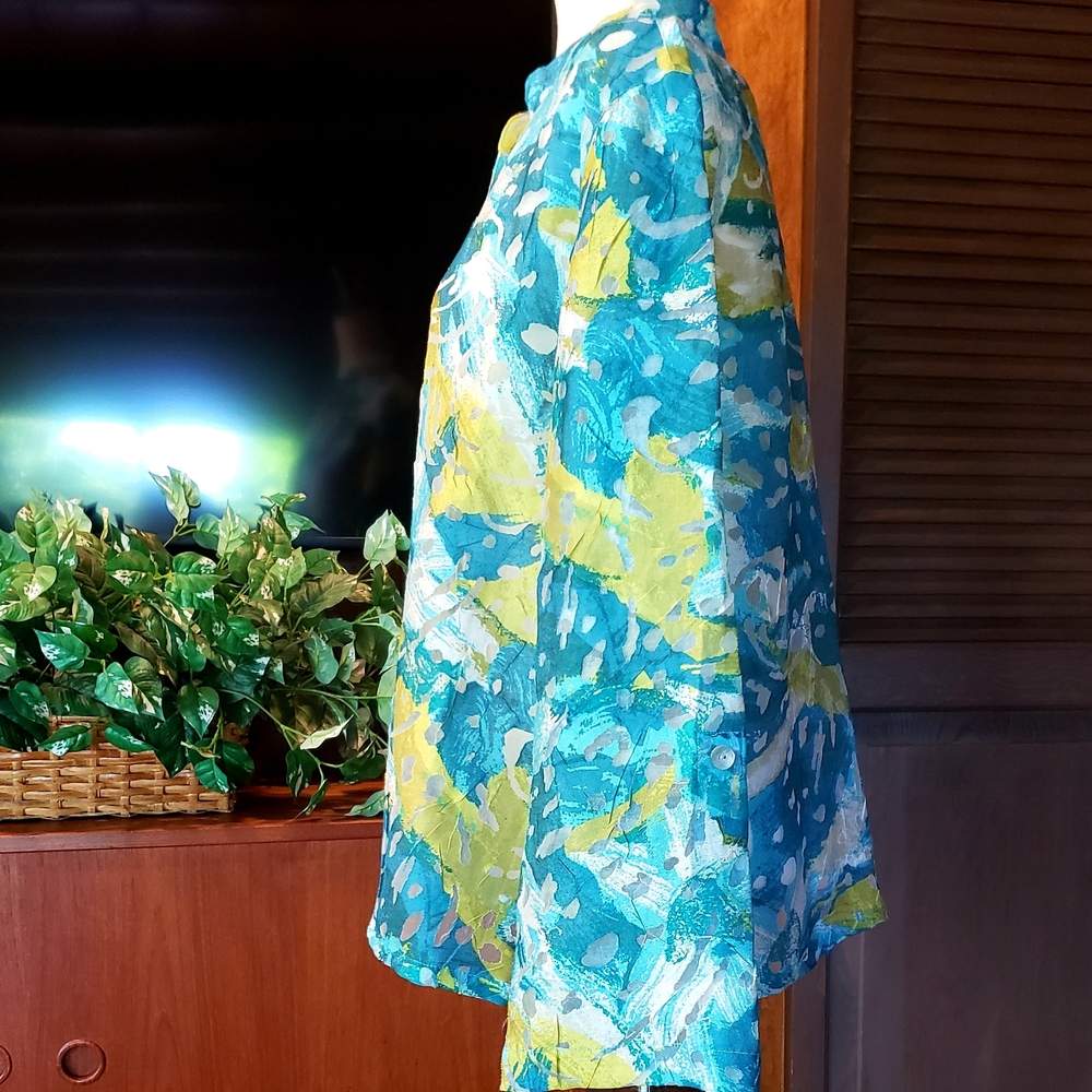 RUBY RD. Floral Burnout Jacket or Layered Top - 16 - NWOT - Picture 7 of 15